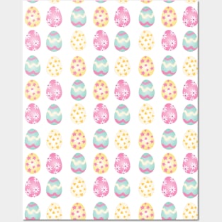 Colorful Easter Eggs Posters and Art